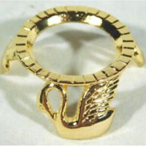 Crystal Stand Egg Holder Gold Swan